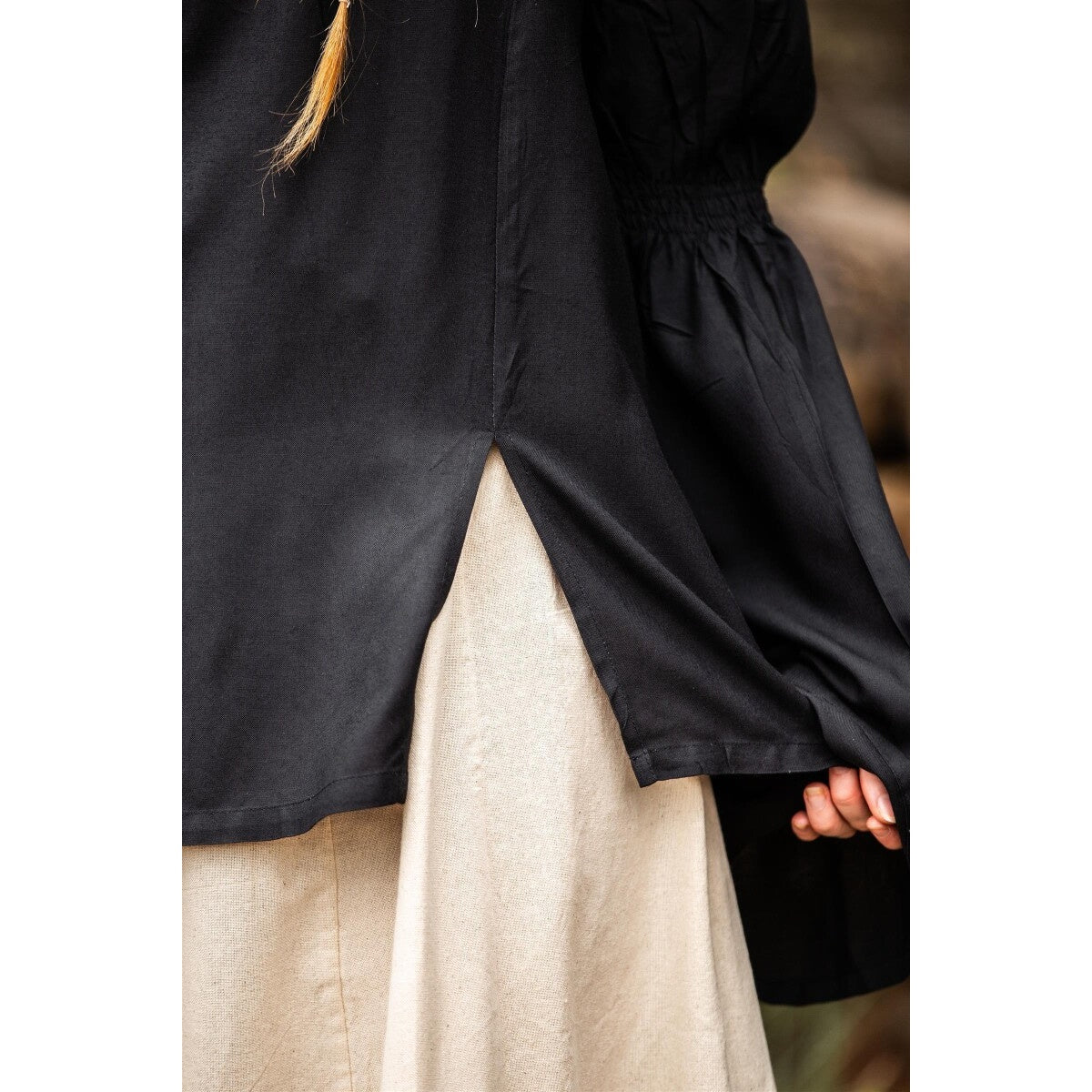 Produktbild Medeltida blus Emma svart