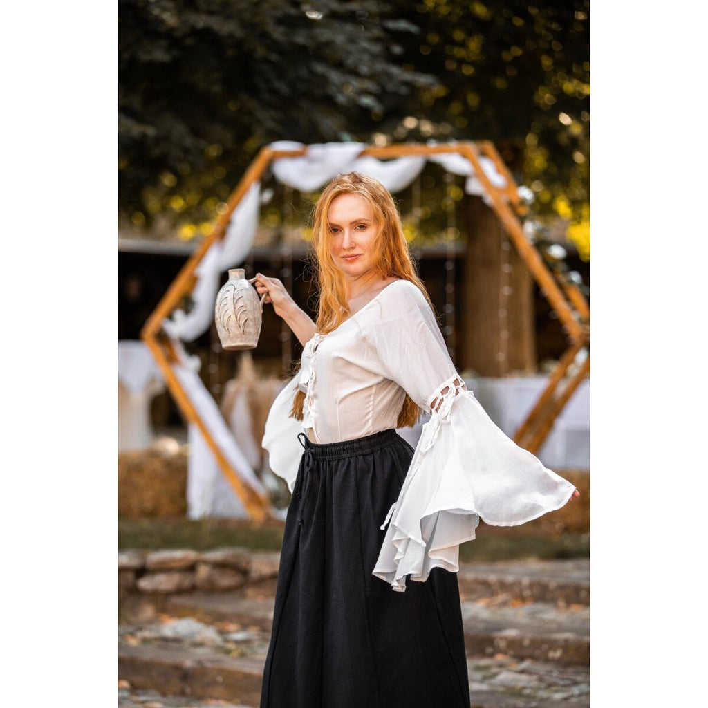 Produktbild Medeltida blus Carmen vit