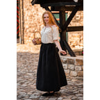 Produktbild Medeltida kortärmad blus Otilia beige