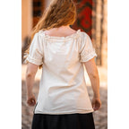 Produktbild Medeltida kortärmad blus Otilia beige