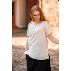 Produktbild Medeltida kortärmad blus Otilia beige