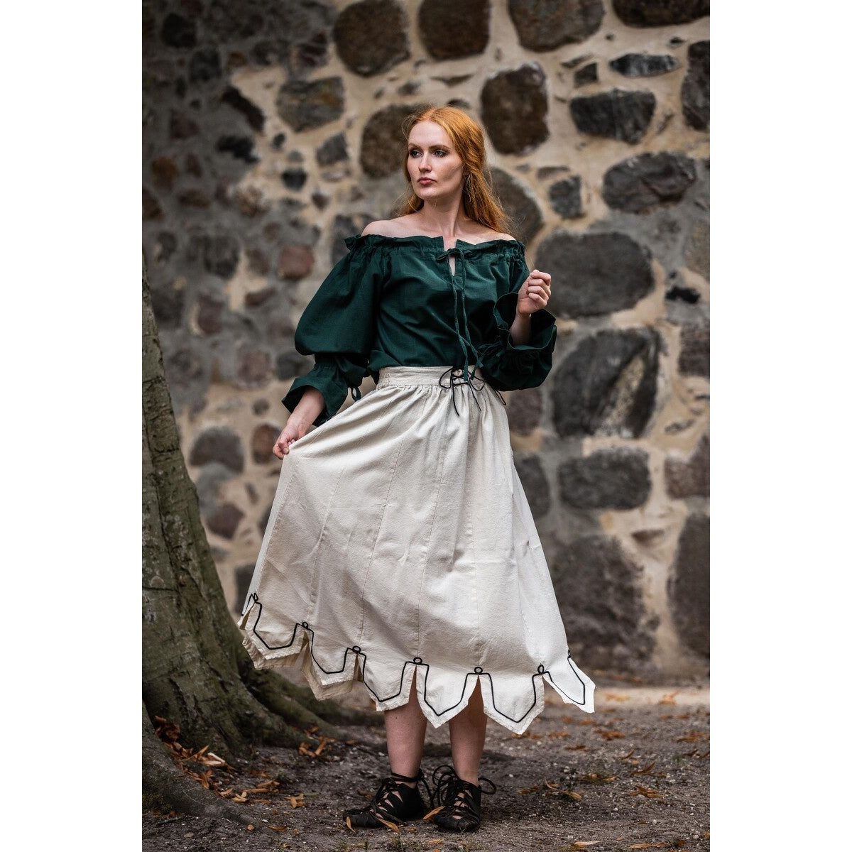 Produktbild Medeltida blus Morgan grön