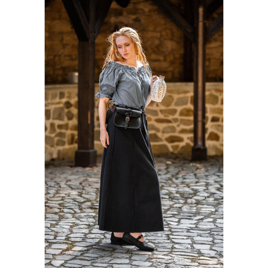 Produktbild Medeltida kortärmad blus Verena blå