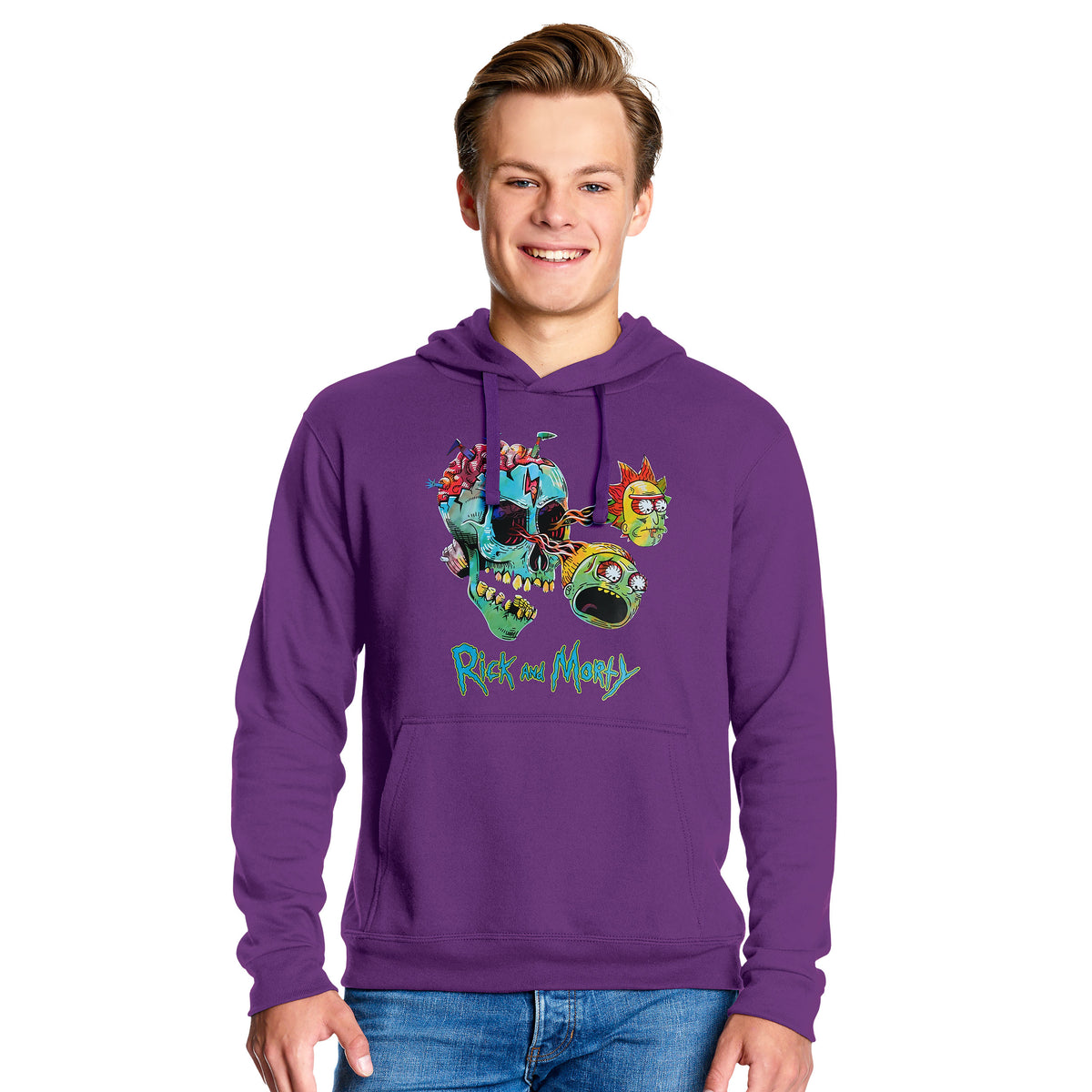 Produktbild Rick and Morty - Morty and Rick Face hoodie