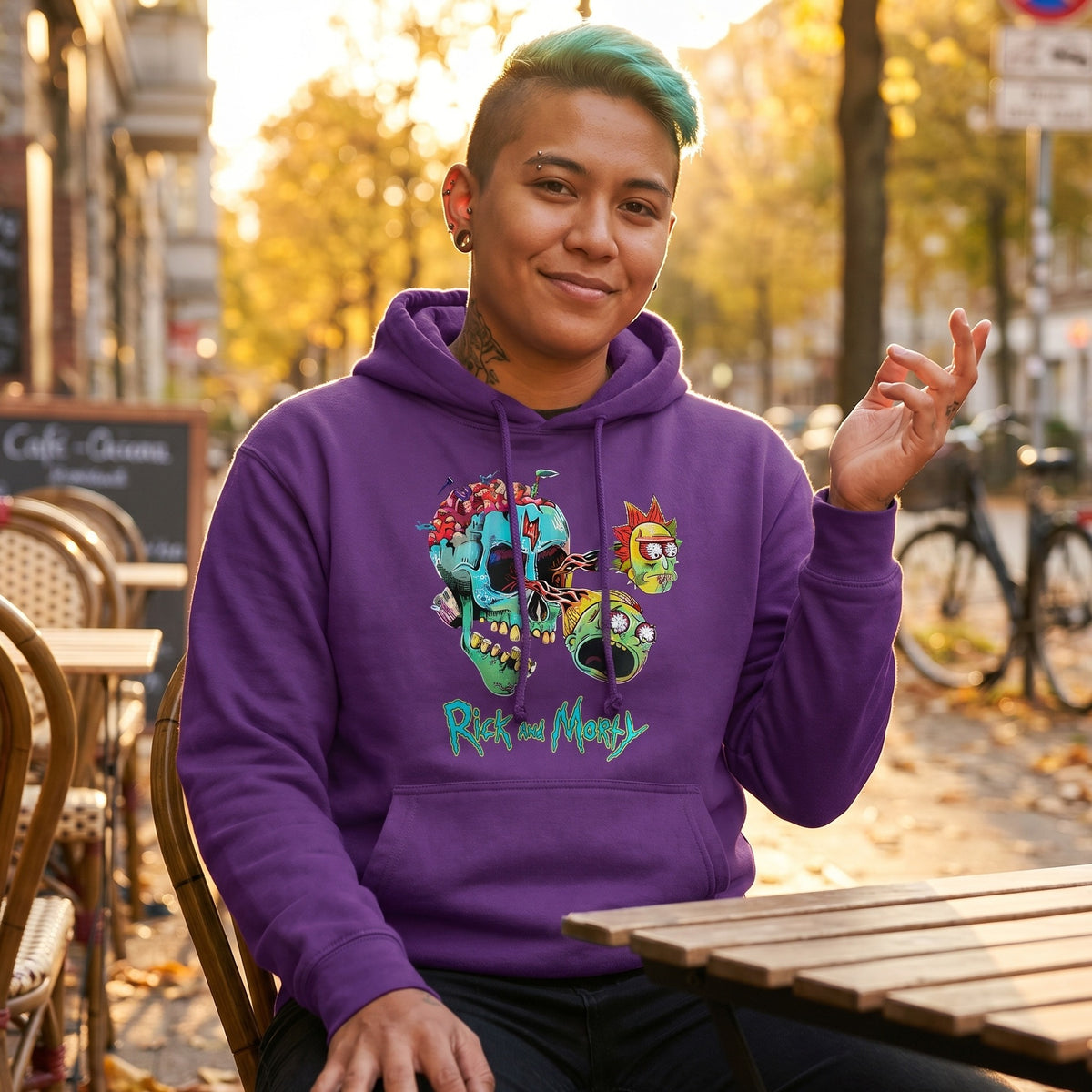 Produktbild Rick and Morty - Morty and Rick Face hoodie