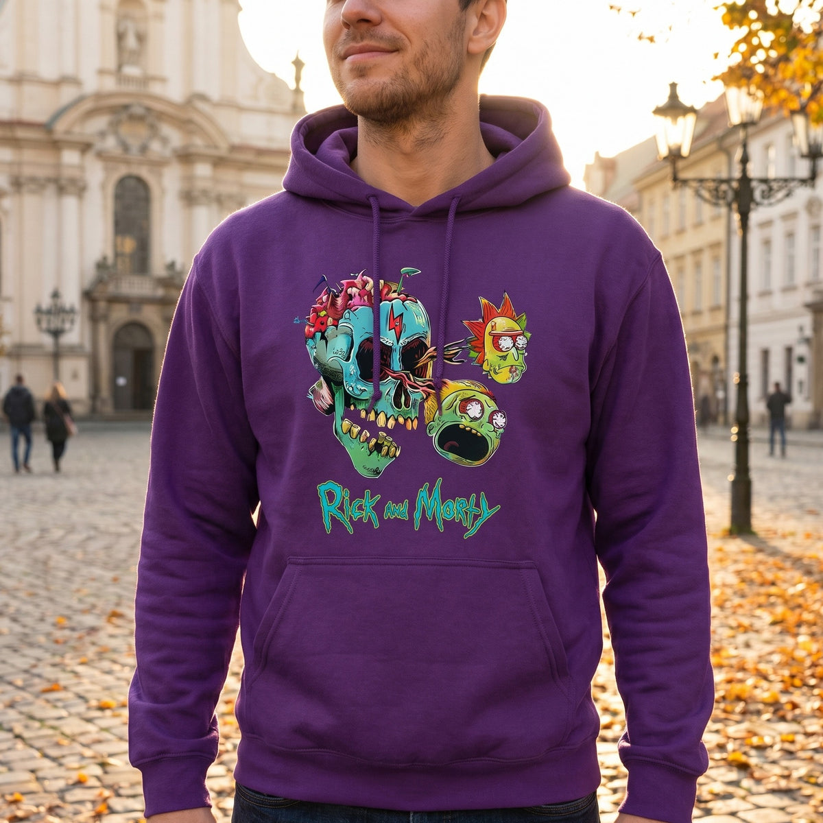 Produktbild Rick and Morty - Morty and Rick Face hoodie