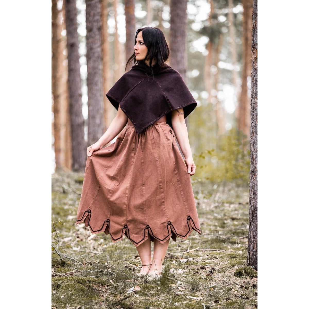 Produktbild Medeltida huva Halfdan brun