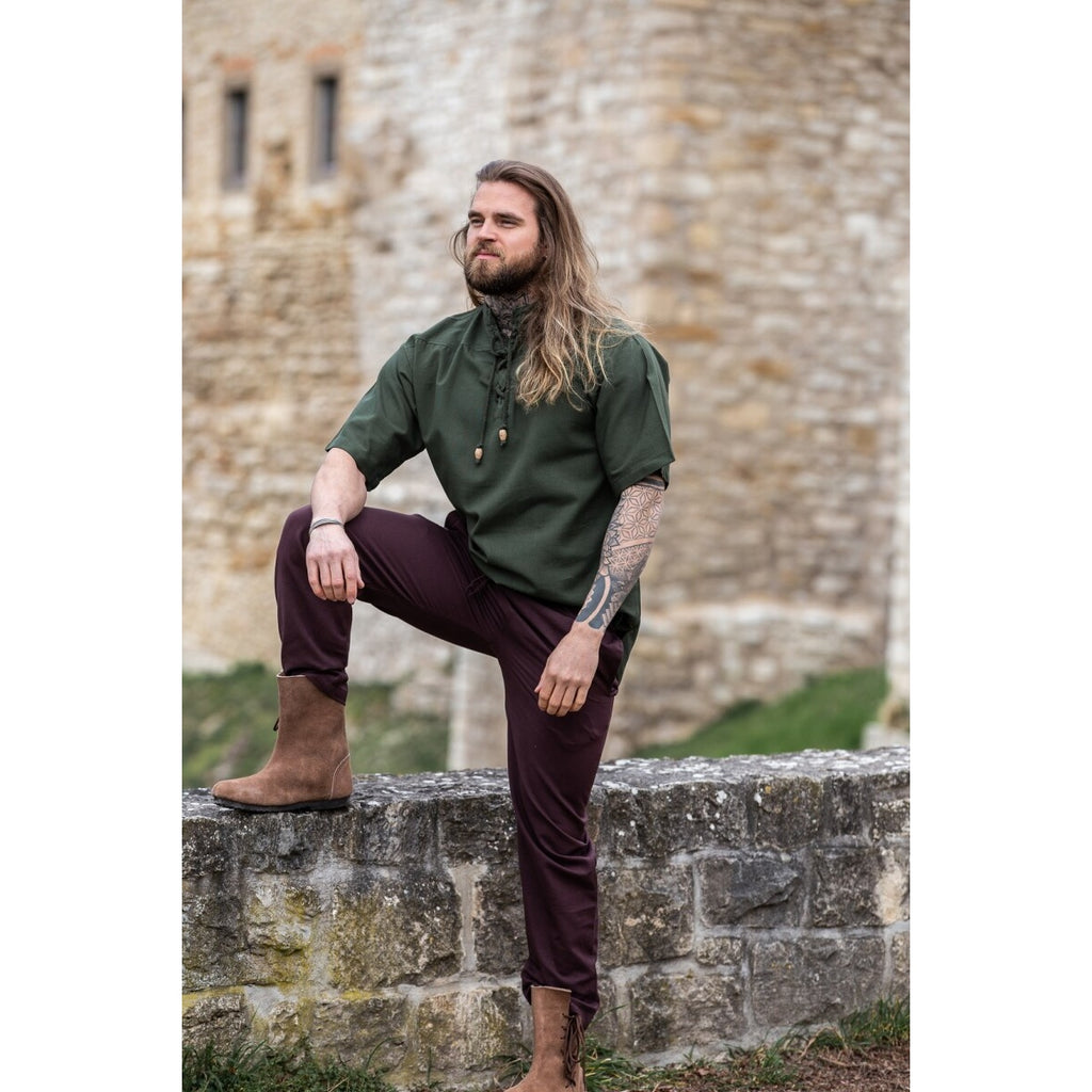 Produktbild Medeltida skjorta Erik kortärmad grön