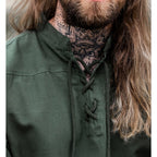 Produktbild Medeltida skjorta Erik kortärmad grön