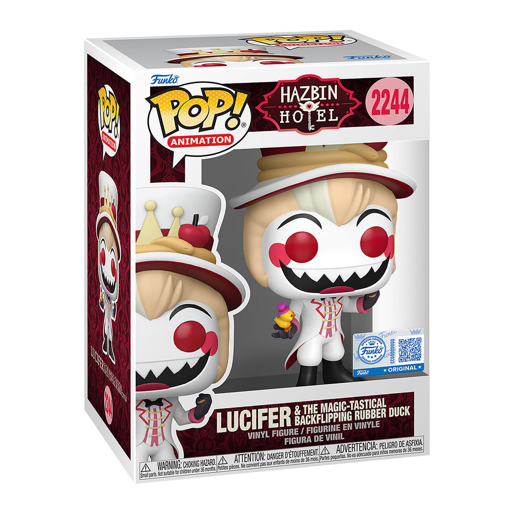 Produktbild Hazbin Hotel – Lucifer med magisk anka Funko Pop!-figur