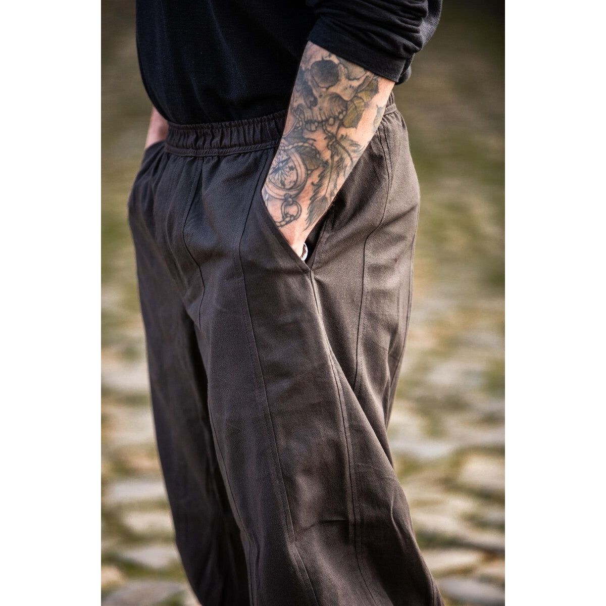 Product image Medieval Trousers Tiago with Leg Lacing brown