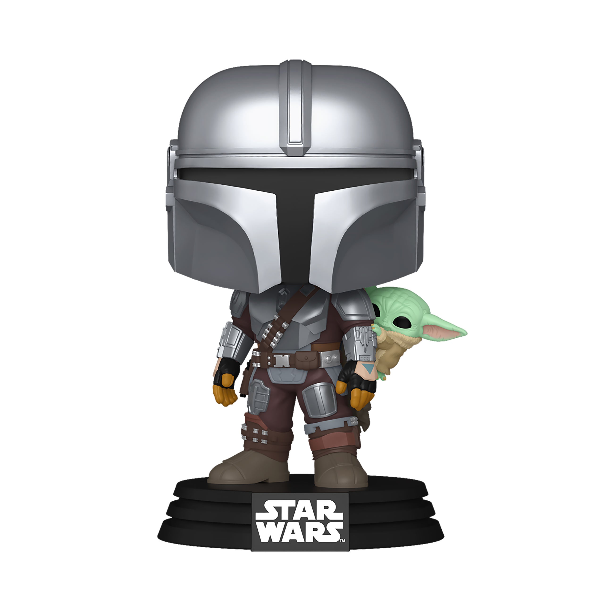 Produktbild Mandalorian med Grogu Funko Pop Bobblehead-figur – Star Wars The Mandalorian