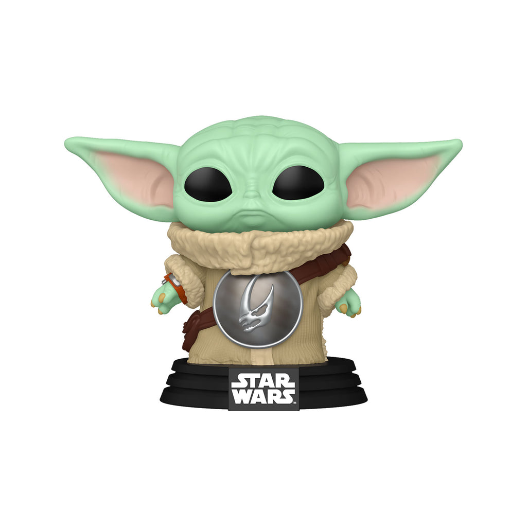 Produktbild Grogu med Mudhorn-bröstharnesk Funko Pop bobblehead-figur – Star Wars The Mandalorian and Grogu