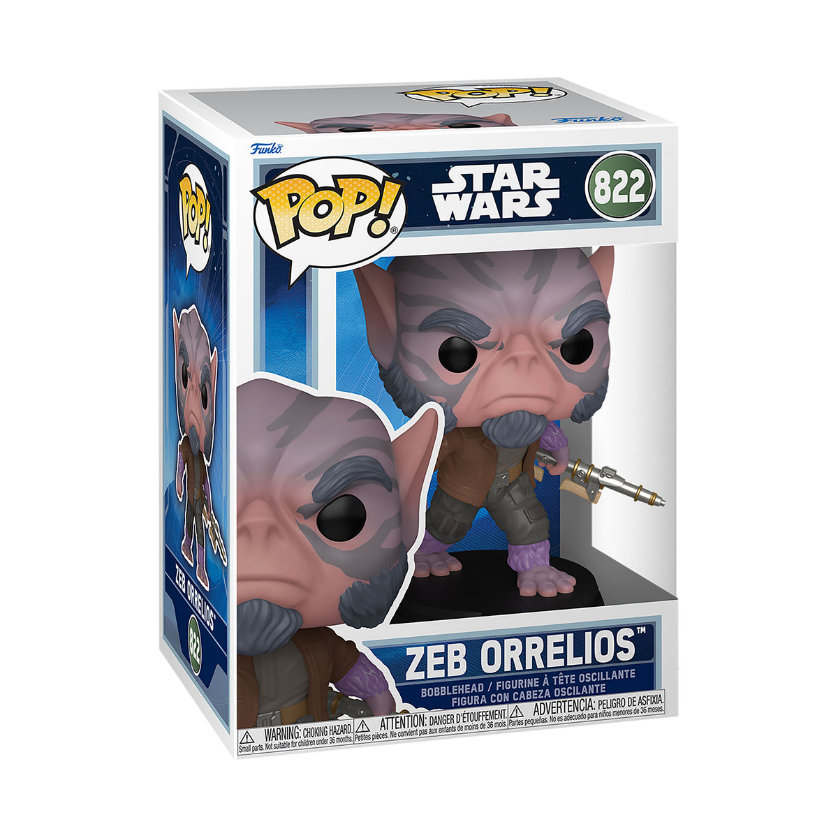 Produktbild Zeb Garazeb Orrelios Funko Pop Bobblehead-figur – Star Wars The Mandalorian