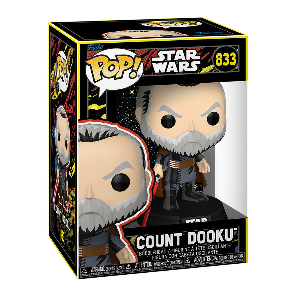 Produktbild Star Wars – Count Dooku Retro Funko Pop-figur med vickande huvud