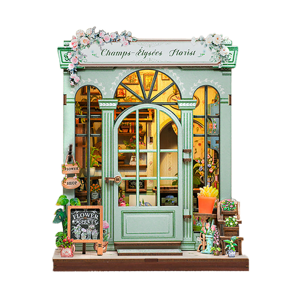 Produktbild CuteBee - Champs-Élysées Florist miniatyrhus Book Nook byggsats