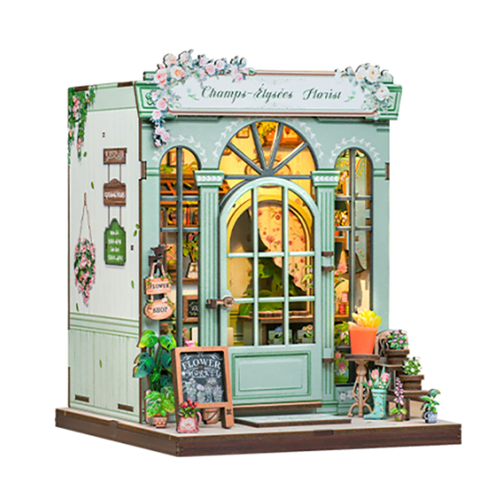 Produktbild CuteBee - Champs-Élysées Florist miniatyrhus Book Nook byggsats