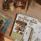 Produktbild CuteBee - Champs-Élysées Florist miniatyrhus Book Nook byggsats