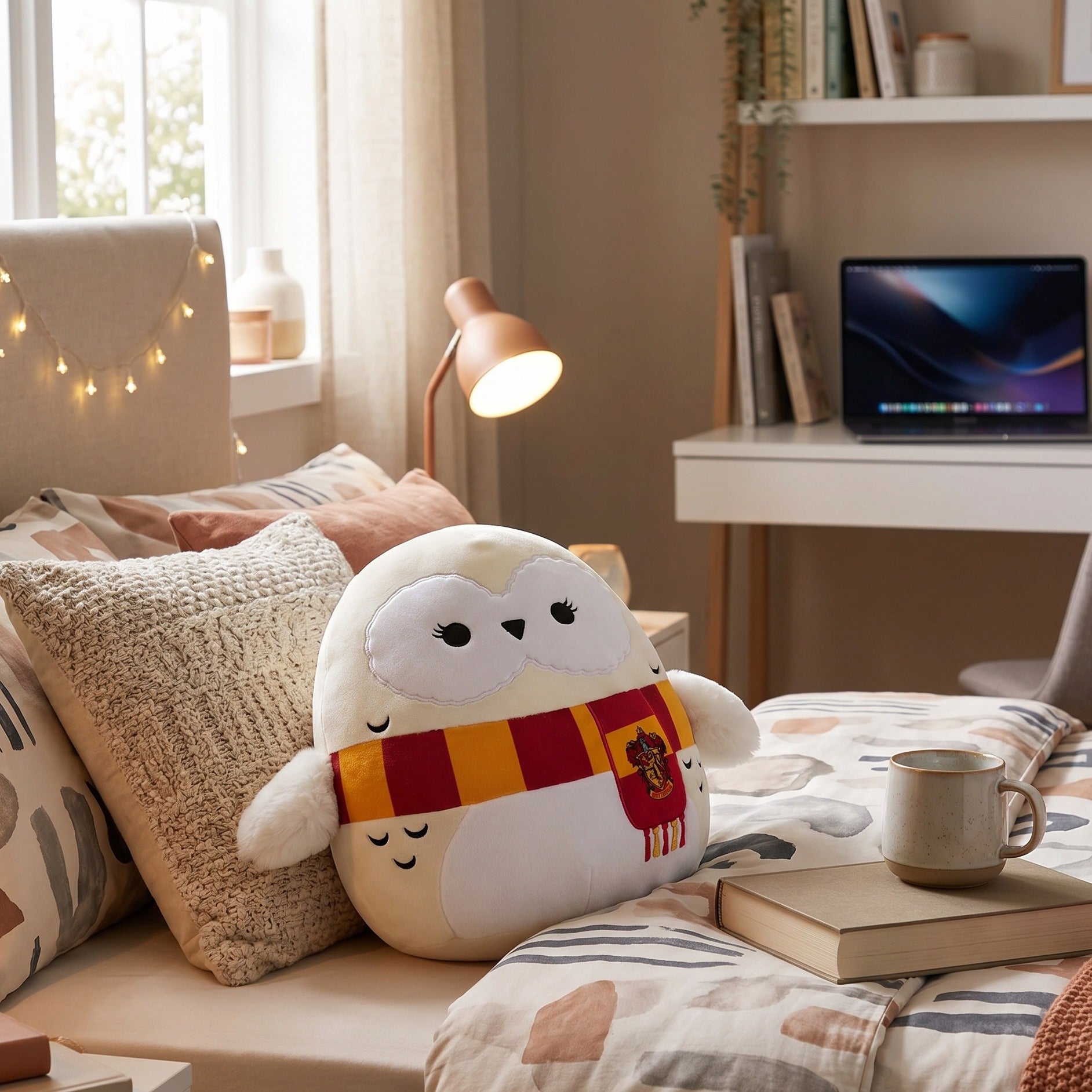 Produktbild Harry Potter - Hedwig med Scarf Squishmallows Mjukisfigur