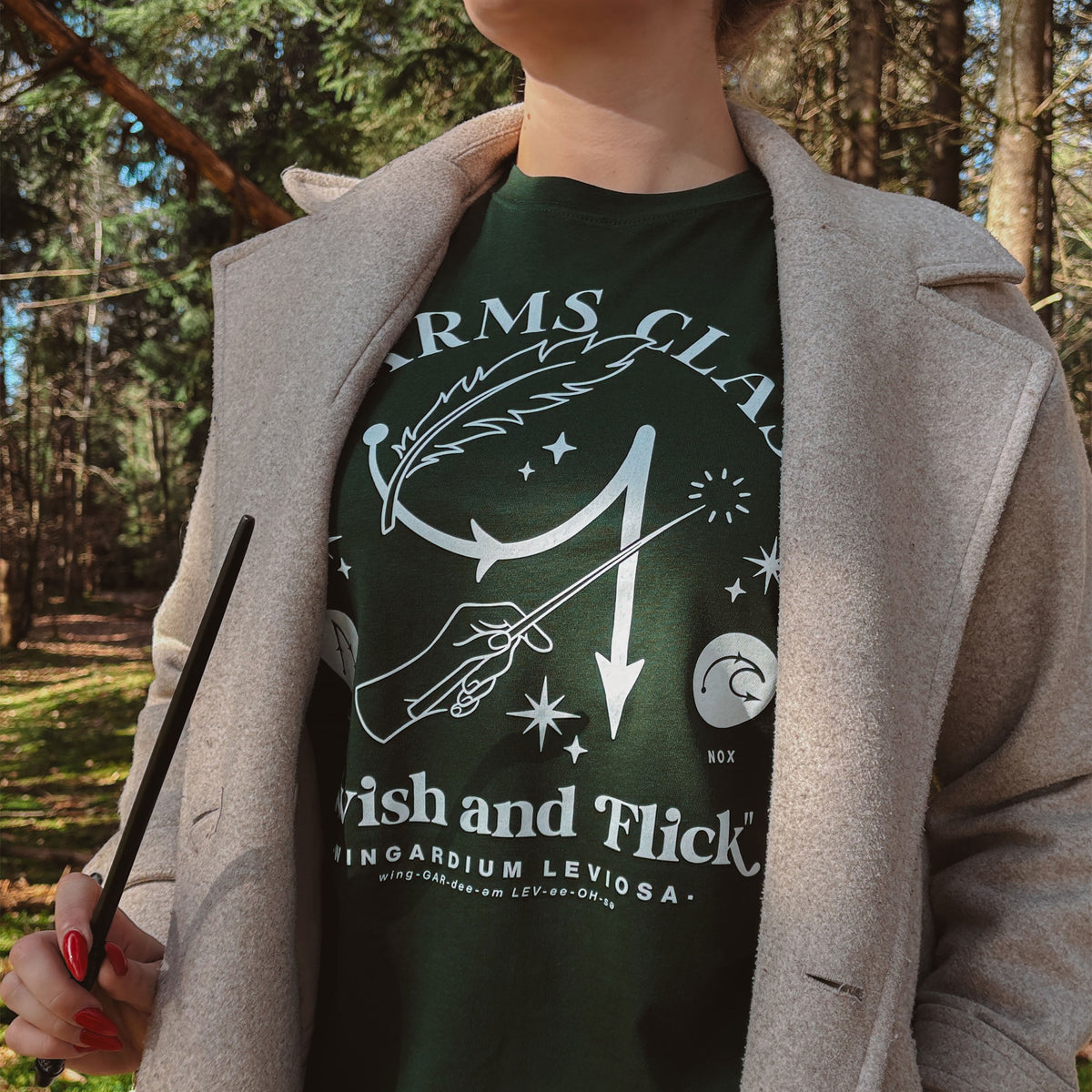 Produktbild Trollkonst Hogwarts T-shirt grön - Harry Potter