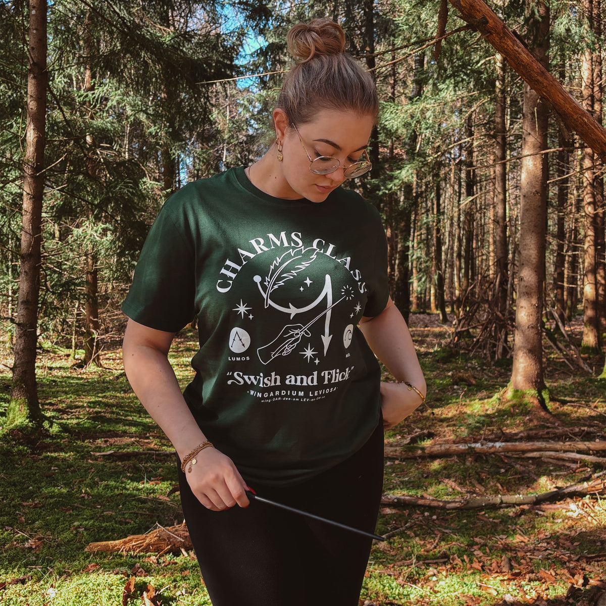 Produktbild Trollkonst Hogwarts T-shirt grön - Harry Potter