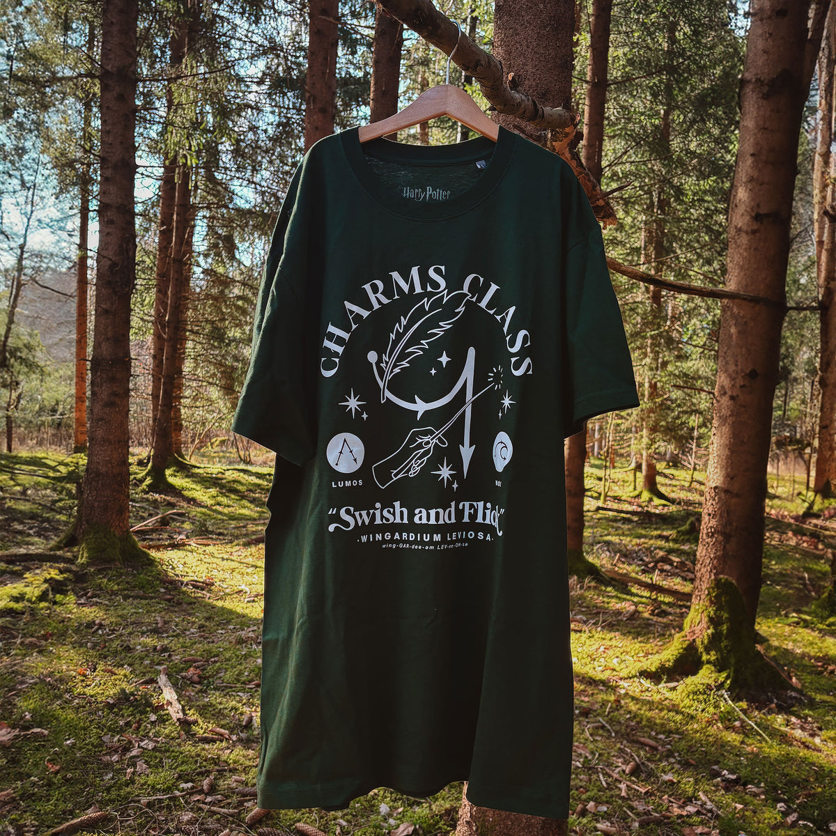 Produktbild Trollkonst Hogwarts T-shirt grön - Harry Potter
