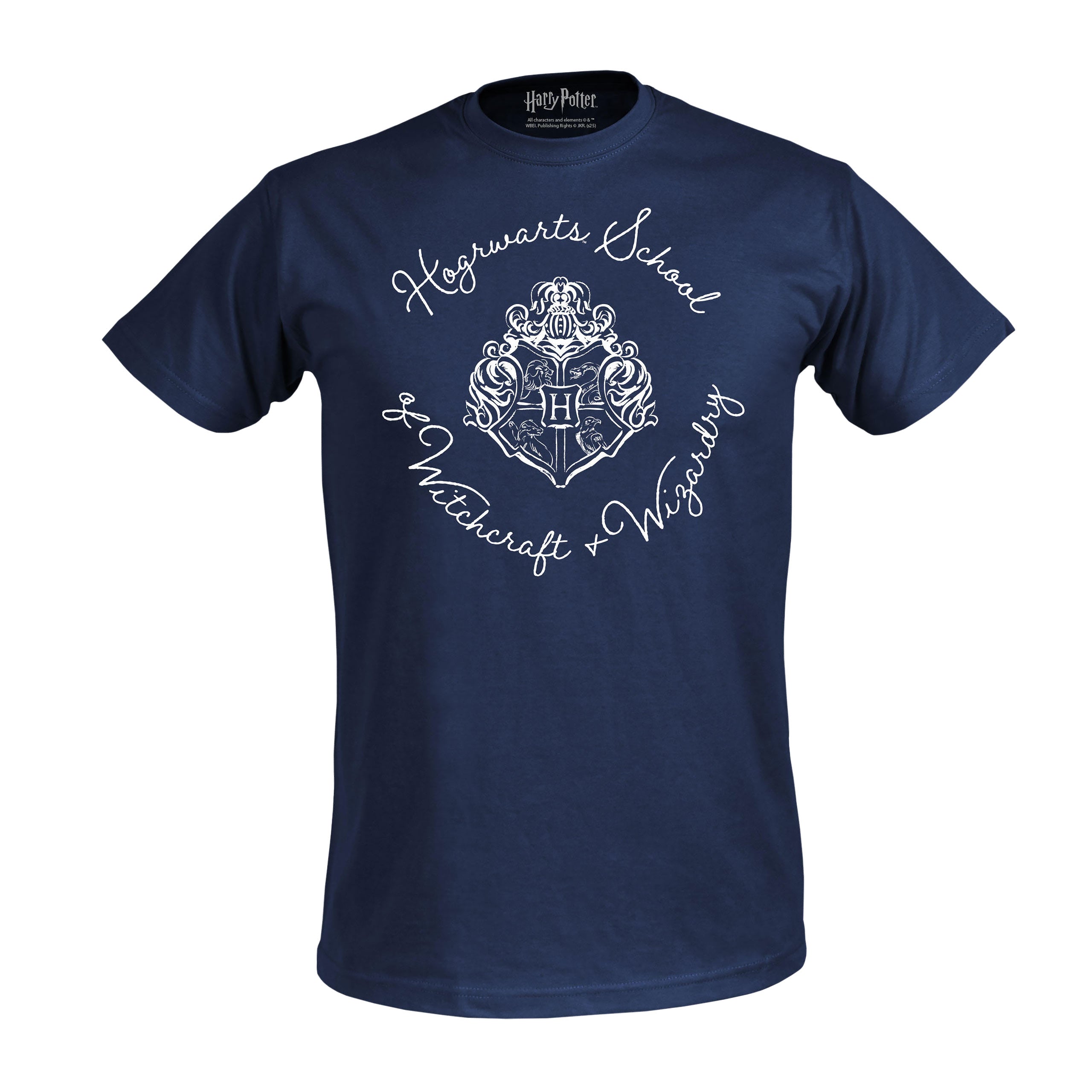 Produktbild Hogwarts-emblem T-shirt blå - Harry Potter