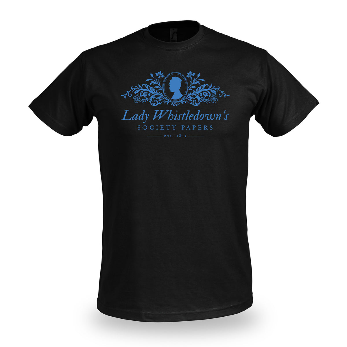 Produktbild Society Papers T-shirt svart för Bridgerton-fans