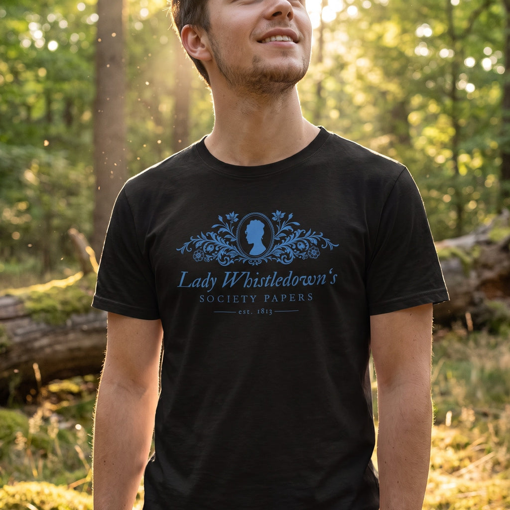 Produktbild Society Papers T-shirt svart för Bridgerton-fans