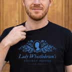 Produktbild Society Papers T-shirt svart för Bridgerton-fans