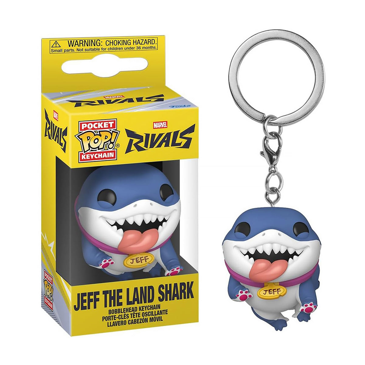 Produktbild Marvel Rivals - Jeff Landhajen Funko Pop nyckelring