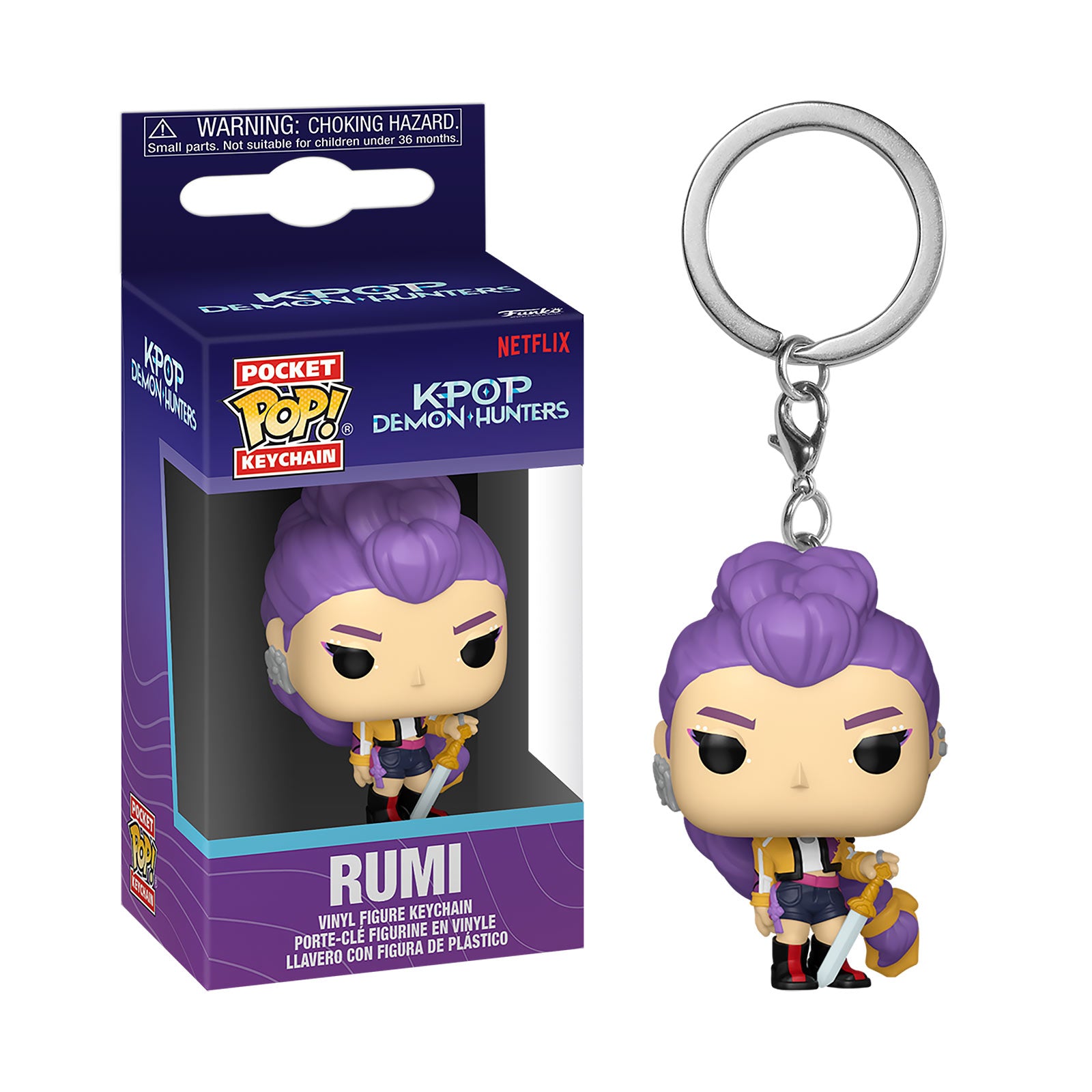 Produktbild KPop Demon Hunters - Rumi Funko Pop-nyckelring
