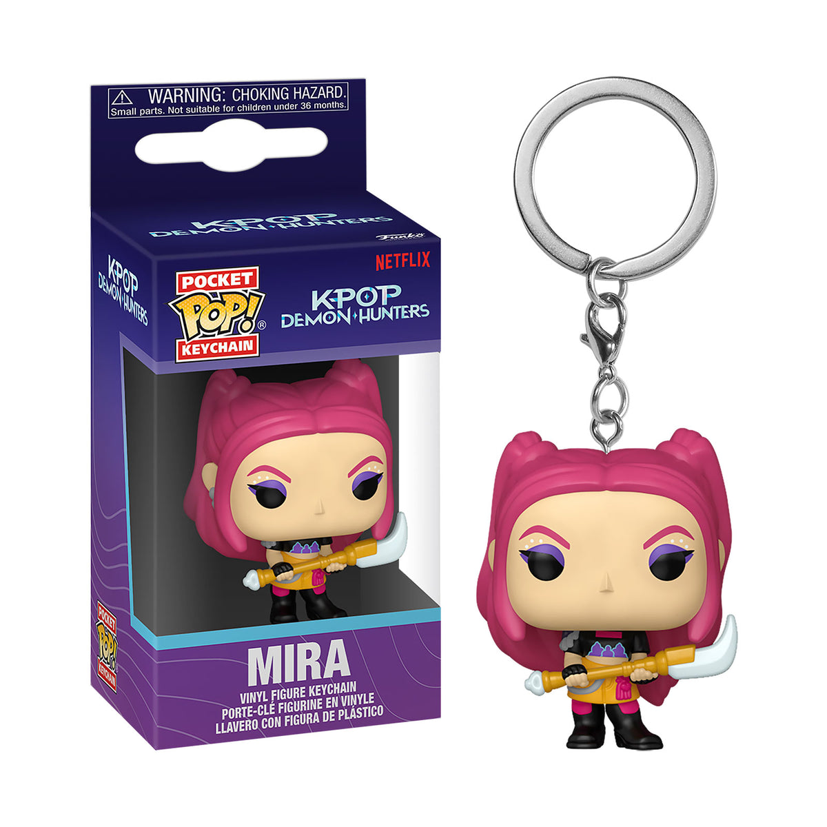 Produktbild KPop Demon Hunters - Mira Funko Pop Nyckelring