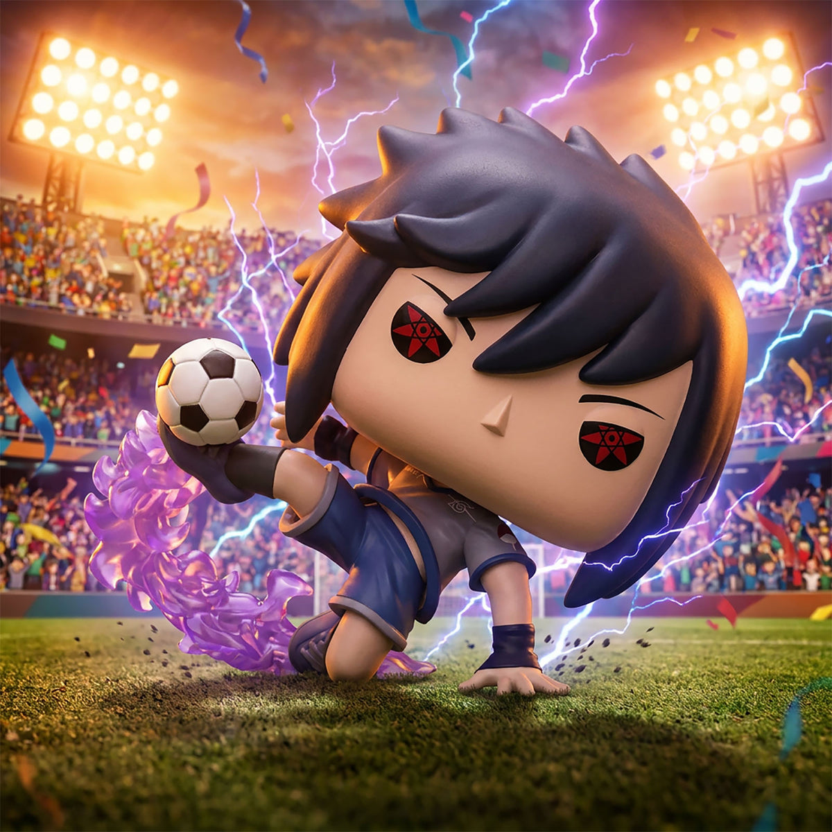 Produktbild Naruto Shippuden - Sasuke med fotboll Funko Pop!-figur