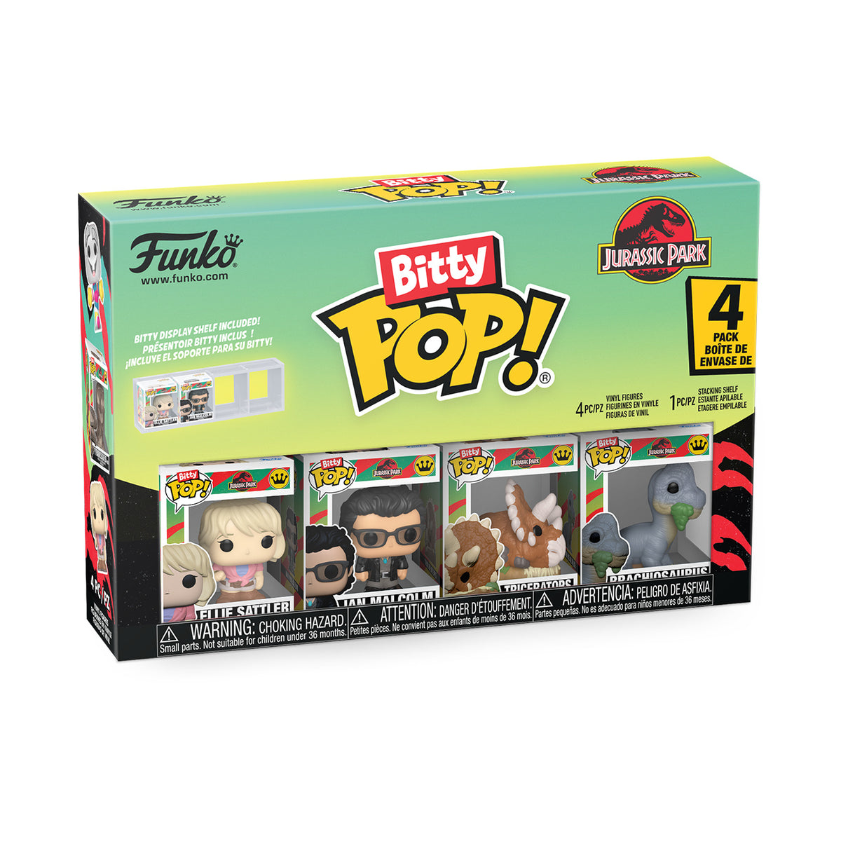 Produktbild Jurassic Park - Funko Bitty Pop Figursats Series 1
