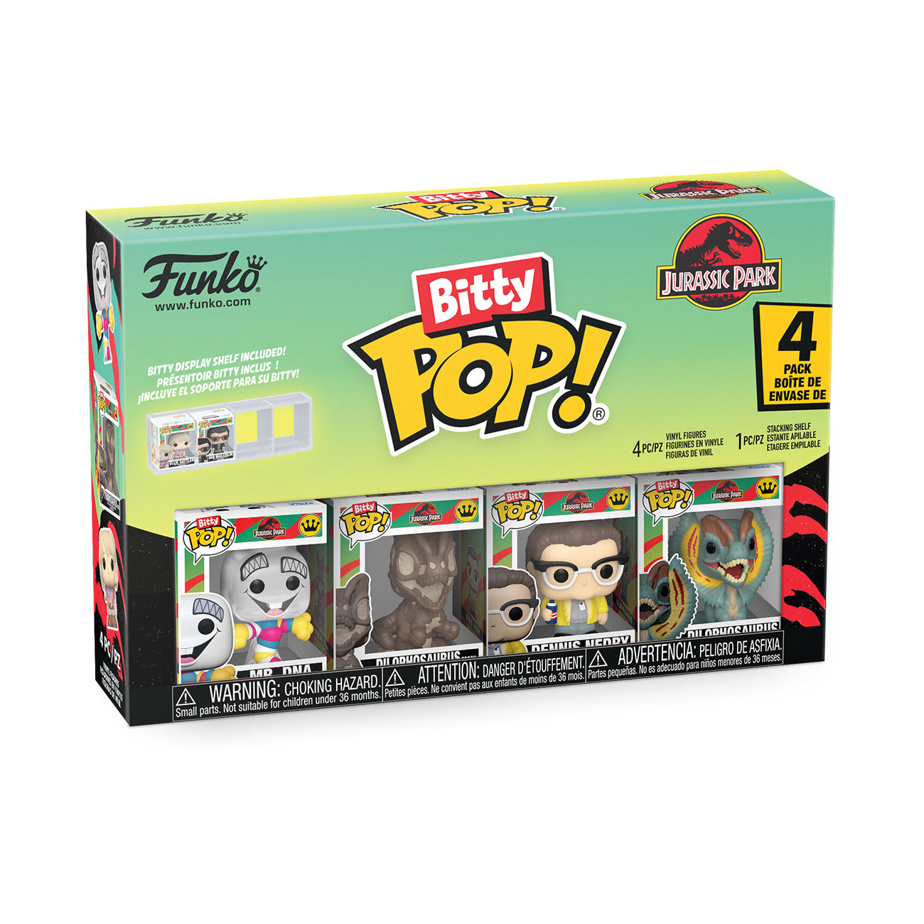Produktbild Jurassic Park - Funko Bitty Pop Figursats Series 3
