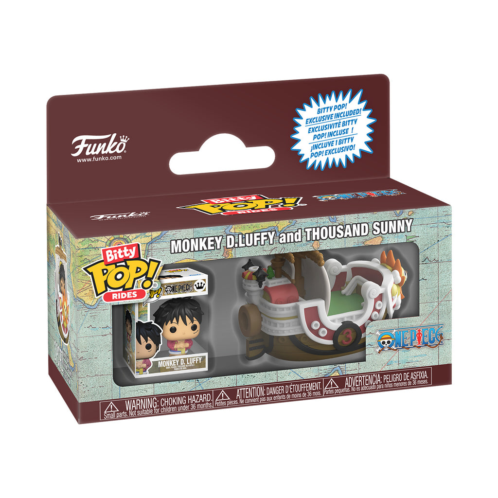 Produktbild One Piece - Thousand Sunny med Luffy Funko Bitty Pop Ride figureset