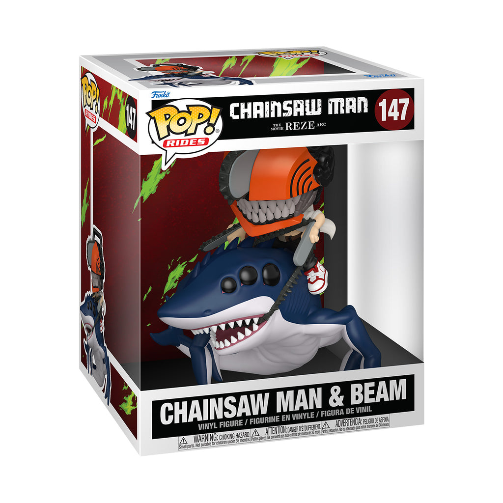 Produktbild Chainsaw Man med Beam Funko Pop Ride-figur - Chainsaw Man
