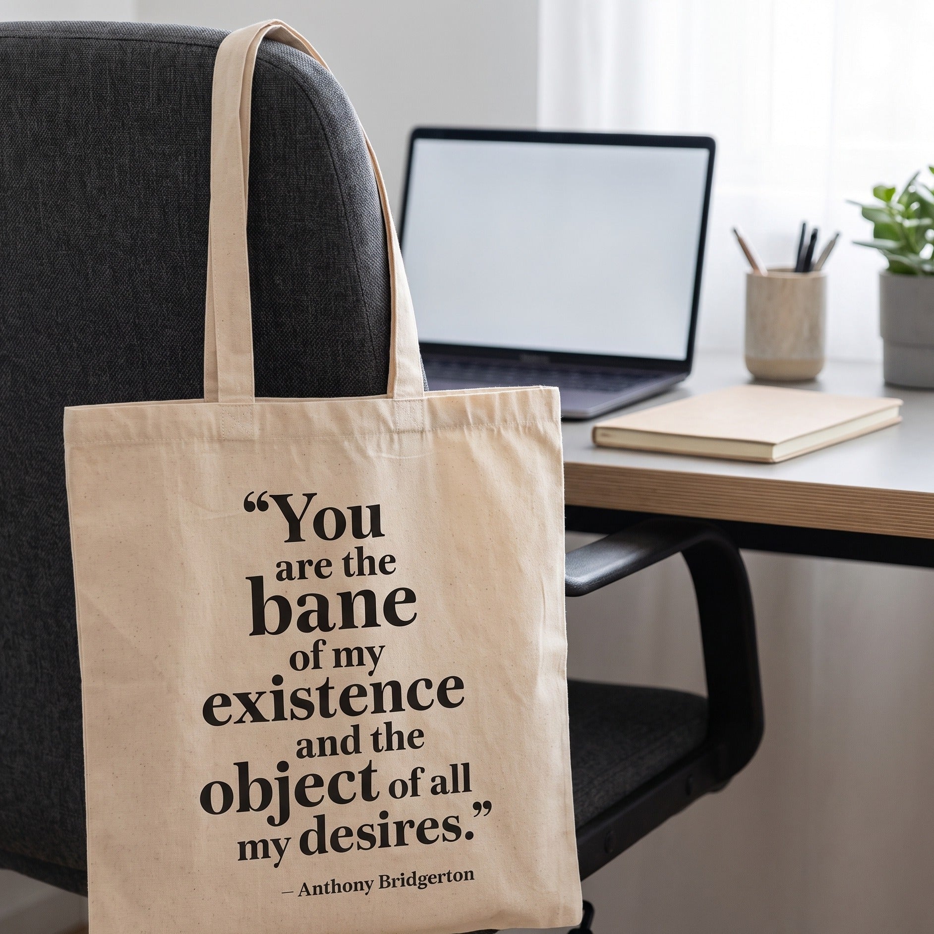 Produktbild Bane of my Existence tygkasse för Bridgerton-fans