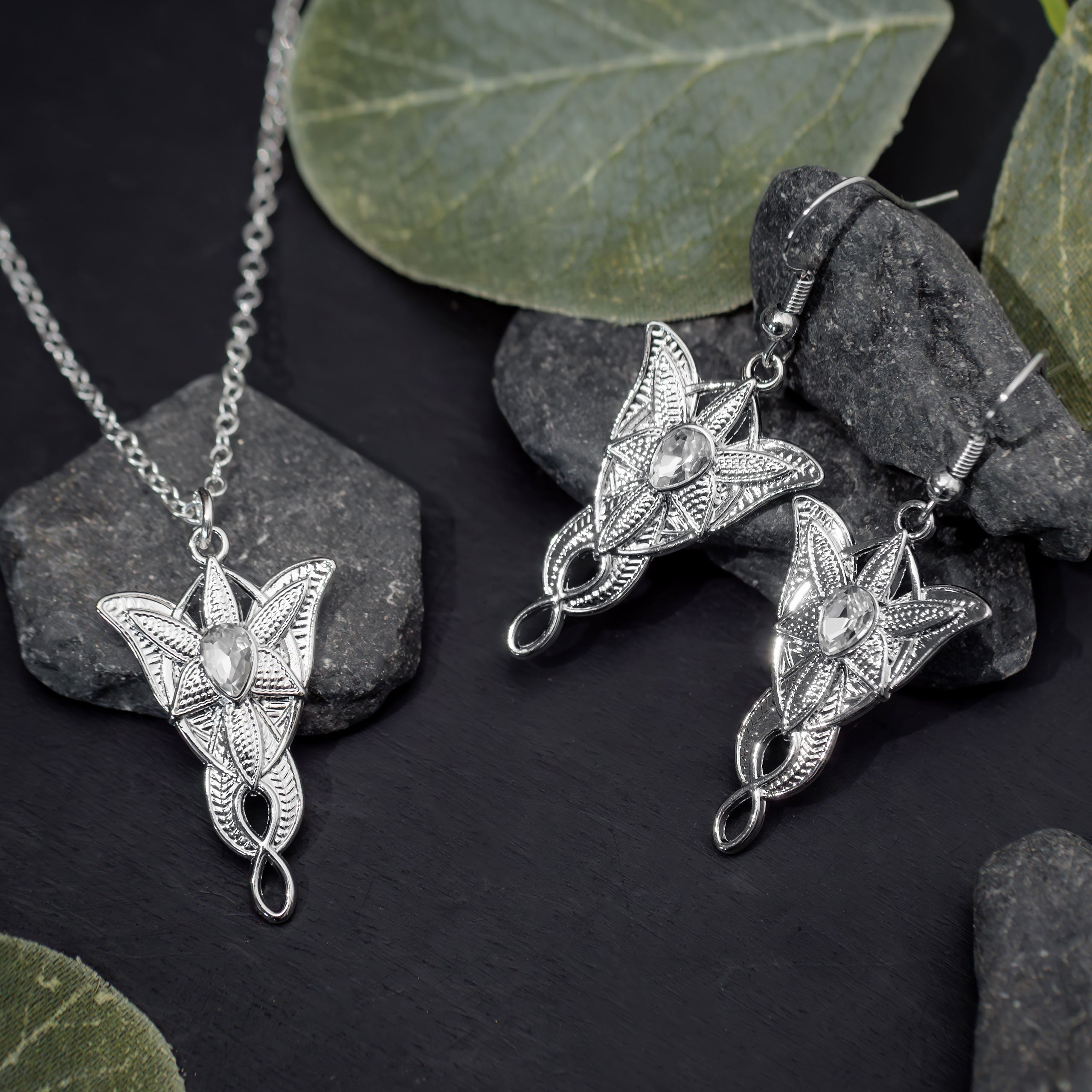 Produktbild Sagan om Ringen - Evenstar smyckeset i presentask