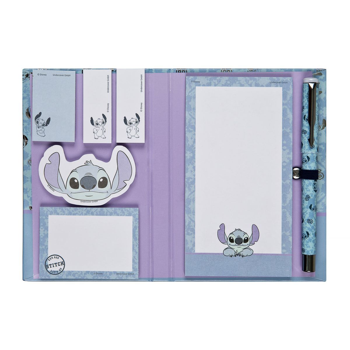 Produktbild Stitch anteckningsset med penna - Lilo & Stitch