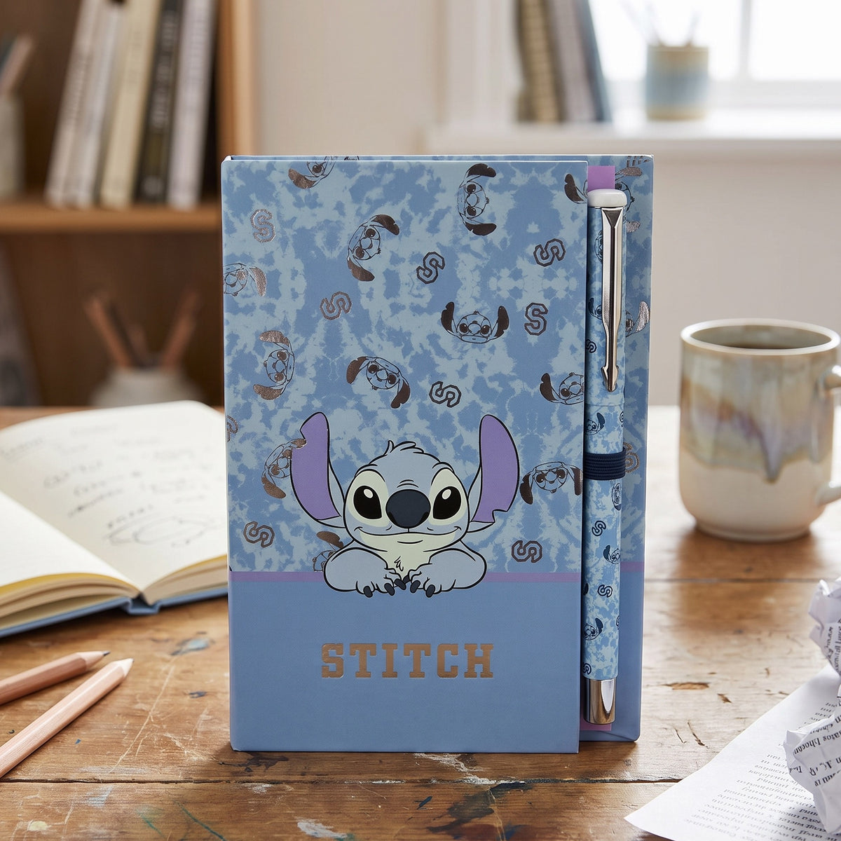 Produktbild Stitch anteckningsset med penna - Lilo & Stitch