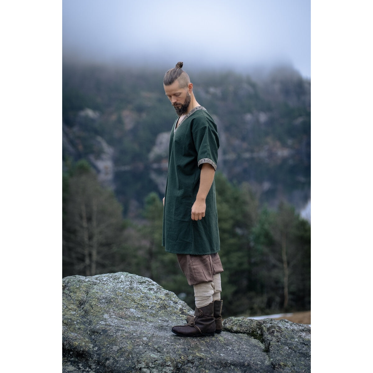 Produktbild Medeltida kortärmad tunika Loki grön