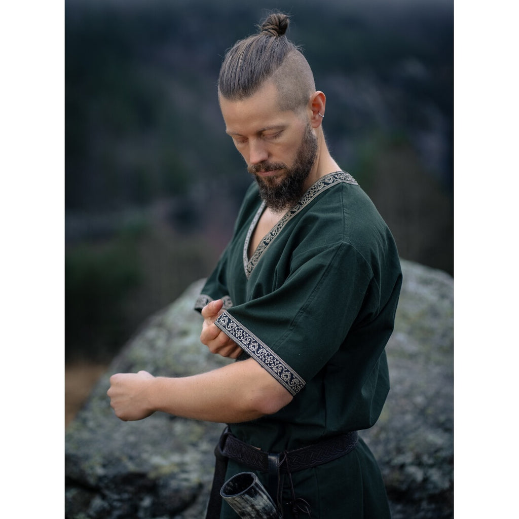 Produktbild Medeltida kortärmad tunika Loki grön