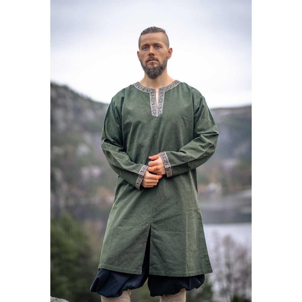 Produktbild Medeltida vikingatunika Aegir grön
