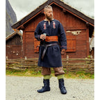 Produktbild Medeltida vikingatunika Hugin & Munin svart