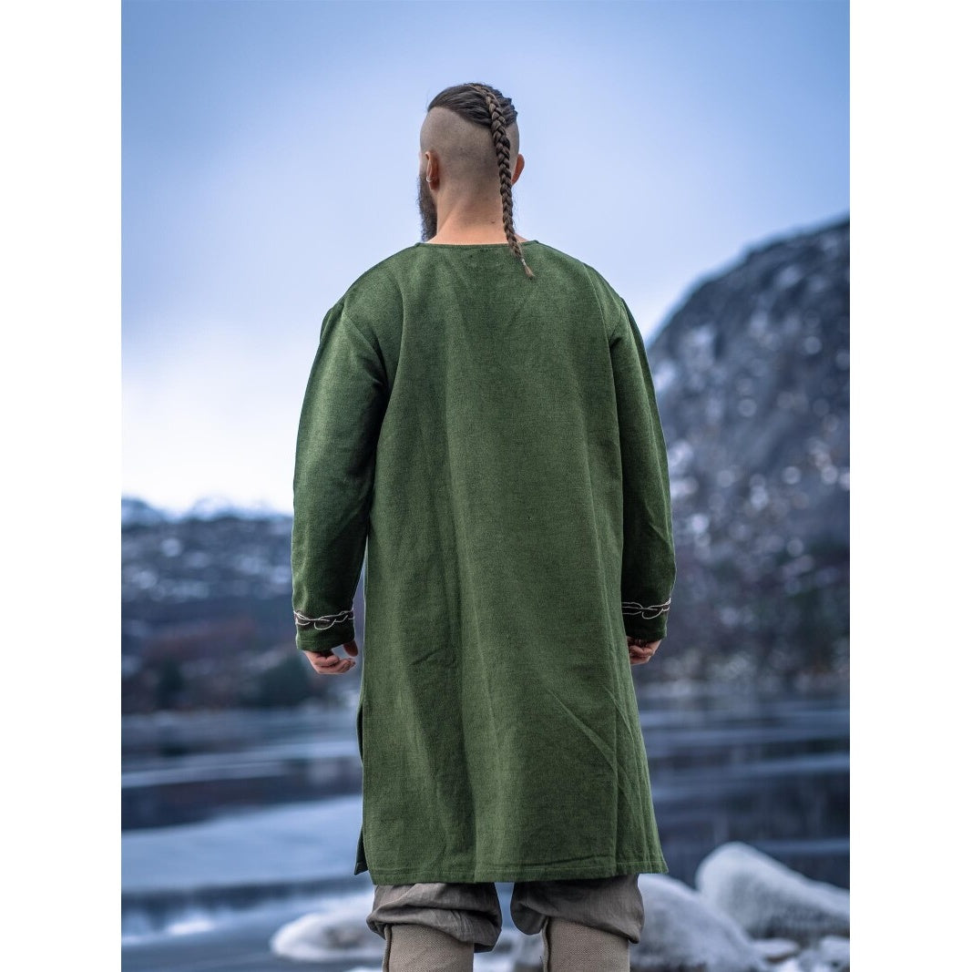 Produktbild Medeltida vikingatunika Snorri grön