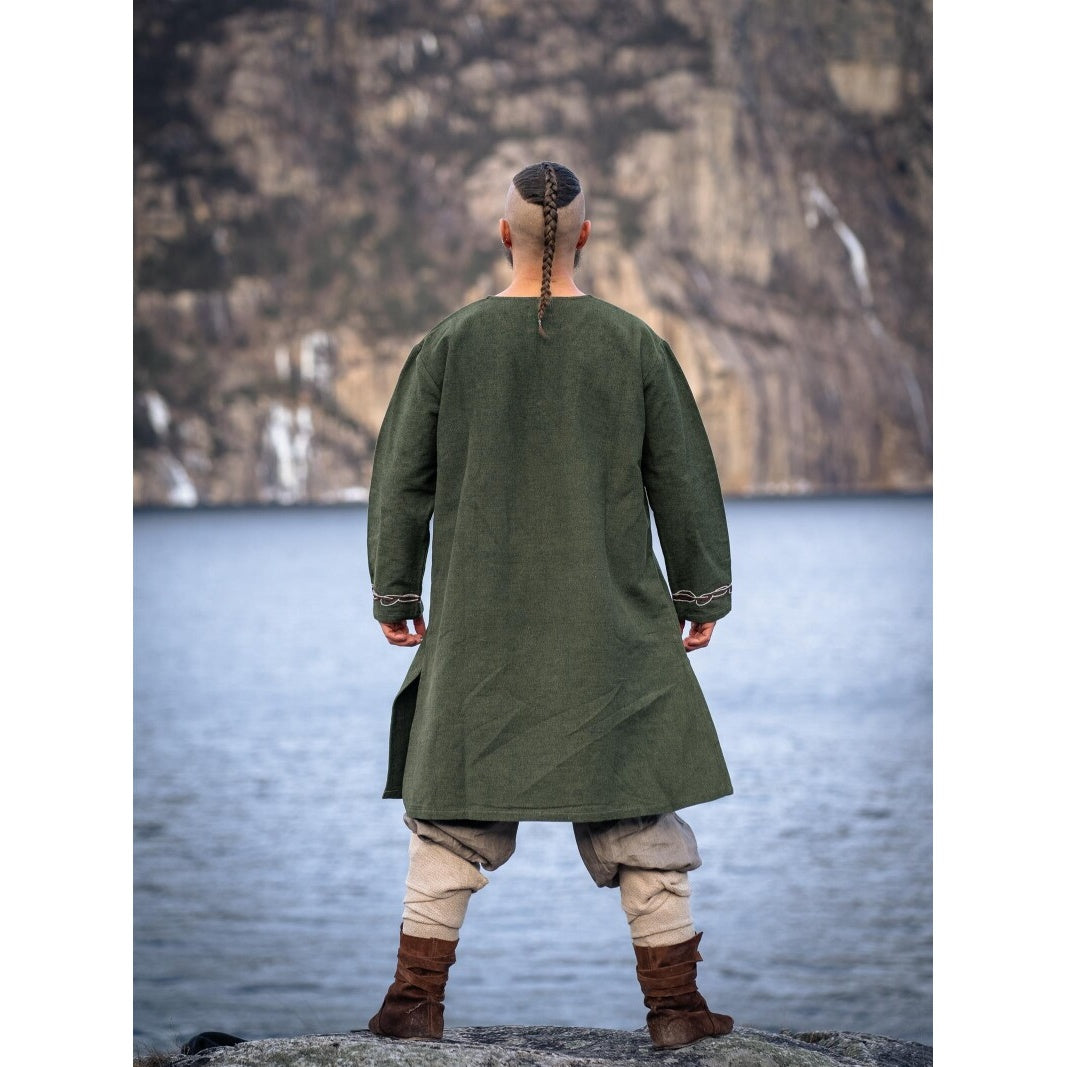 Produktbild Medeltida vikingatunika Snorri grön