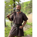 Produktbild Medeltida vikingatunikan Theobald kortärmad mörkbrun