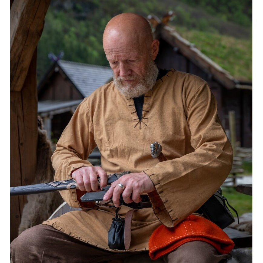 Produktbild Medeltida vikingatunika Erwin honungsbrun